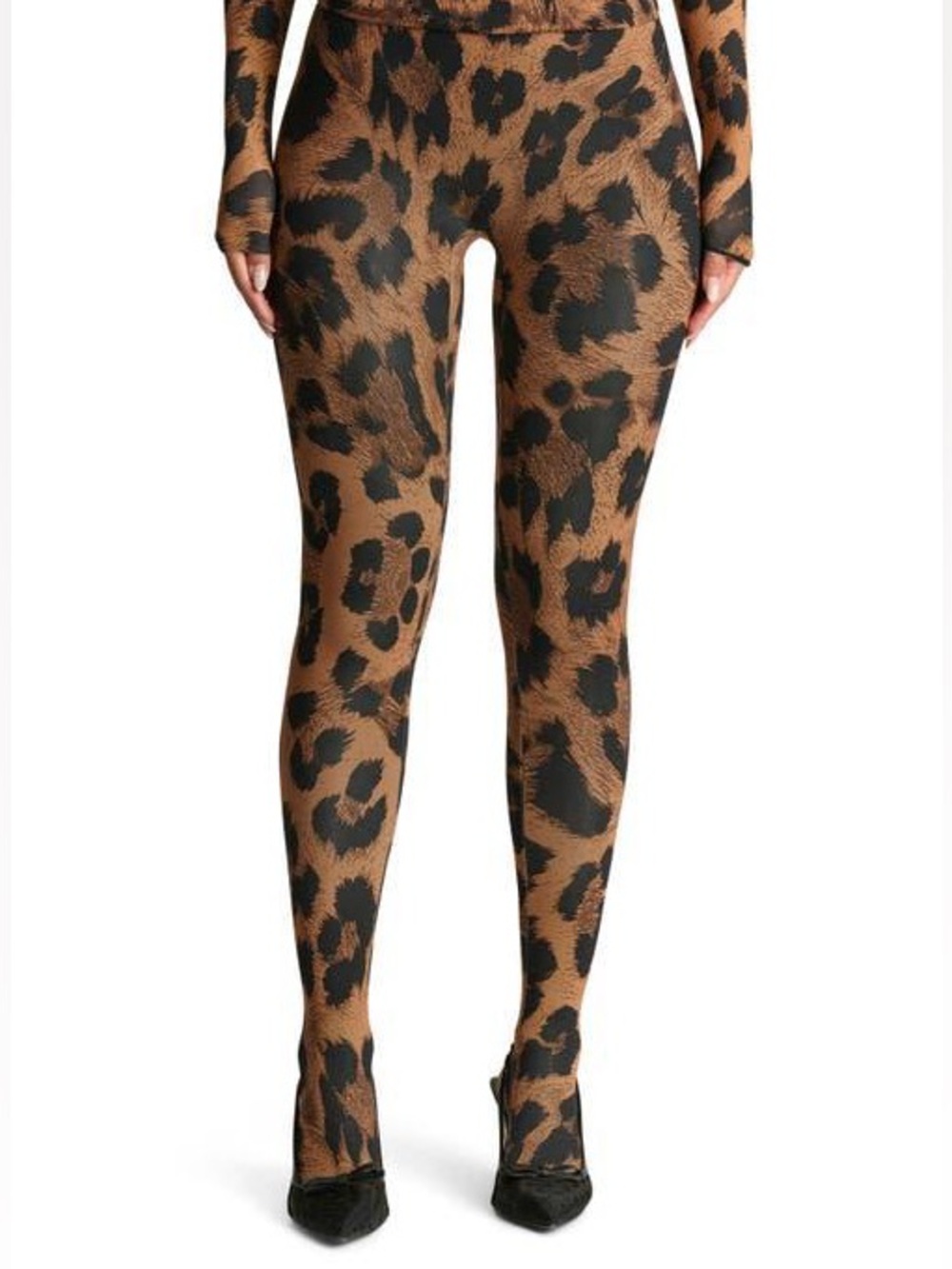 Naked Wardrobe Print Toe Leggings